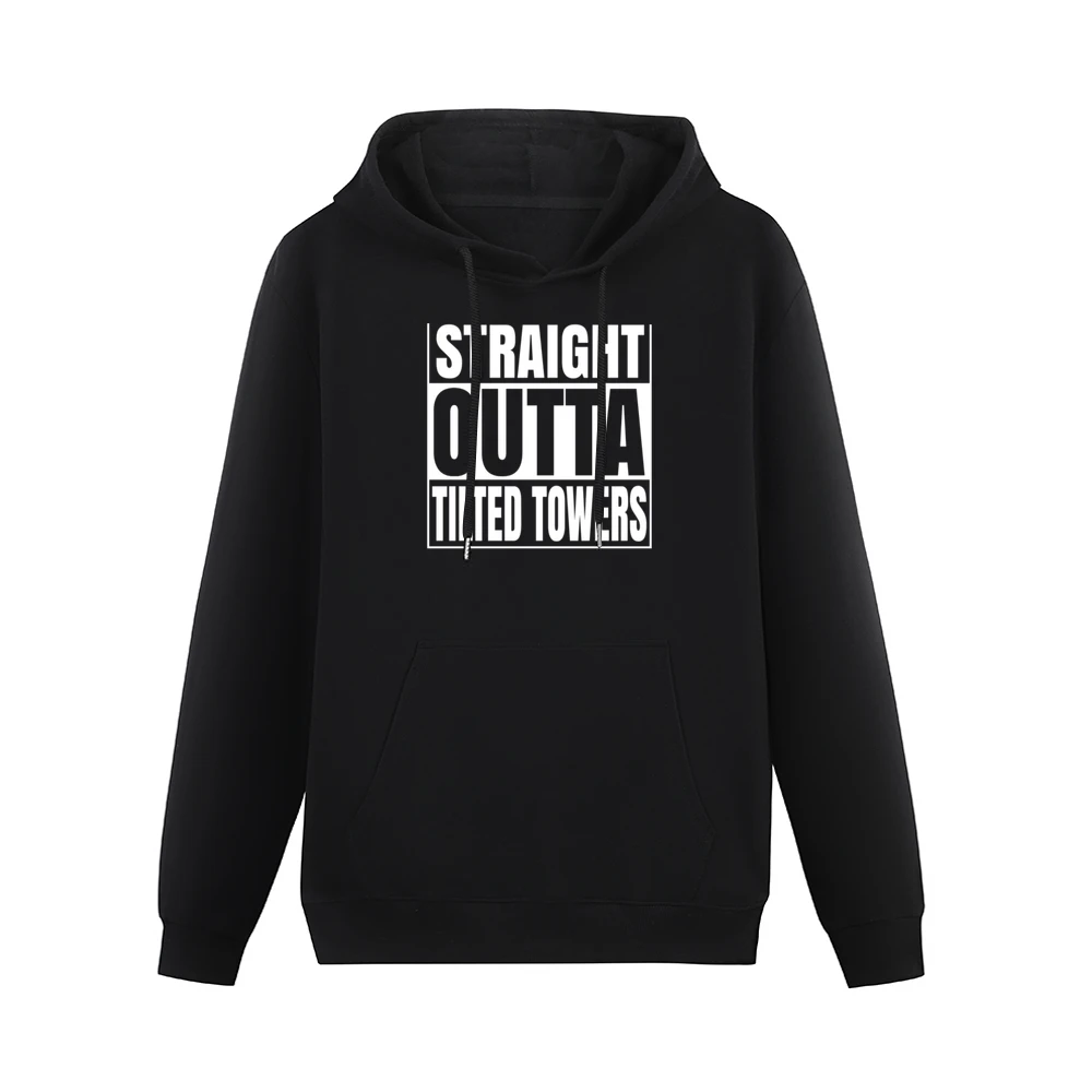 Straight Outta Tilted Towers Fortnite Battle Royale Funny Video Game T Men Hoodie With Pocket