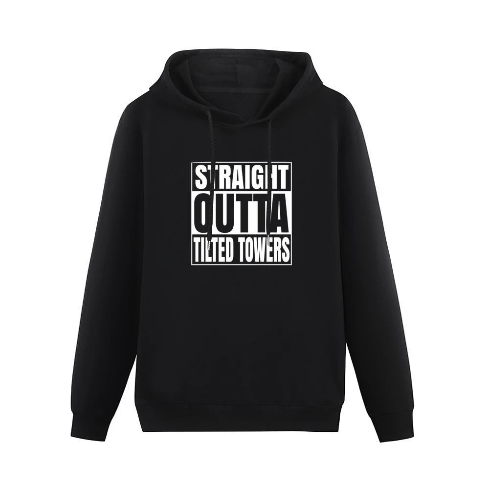 Straight Outta Tilted Towers Fortnite Battle Royale Funny Video Game T Men Hoodie Without Pocket