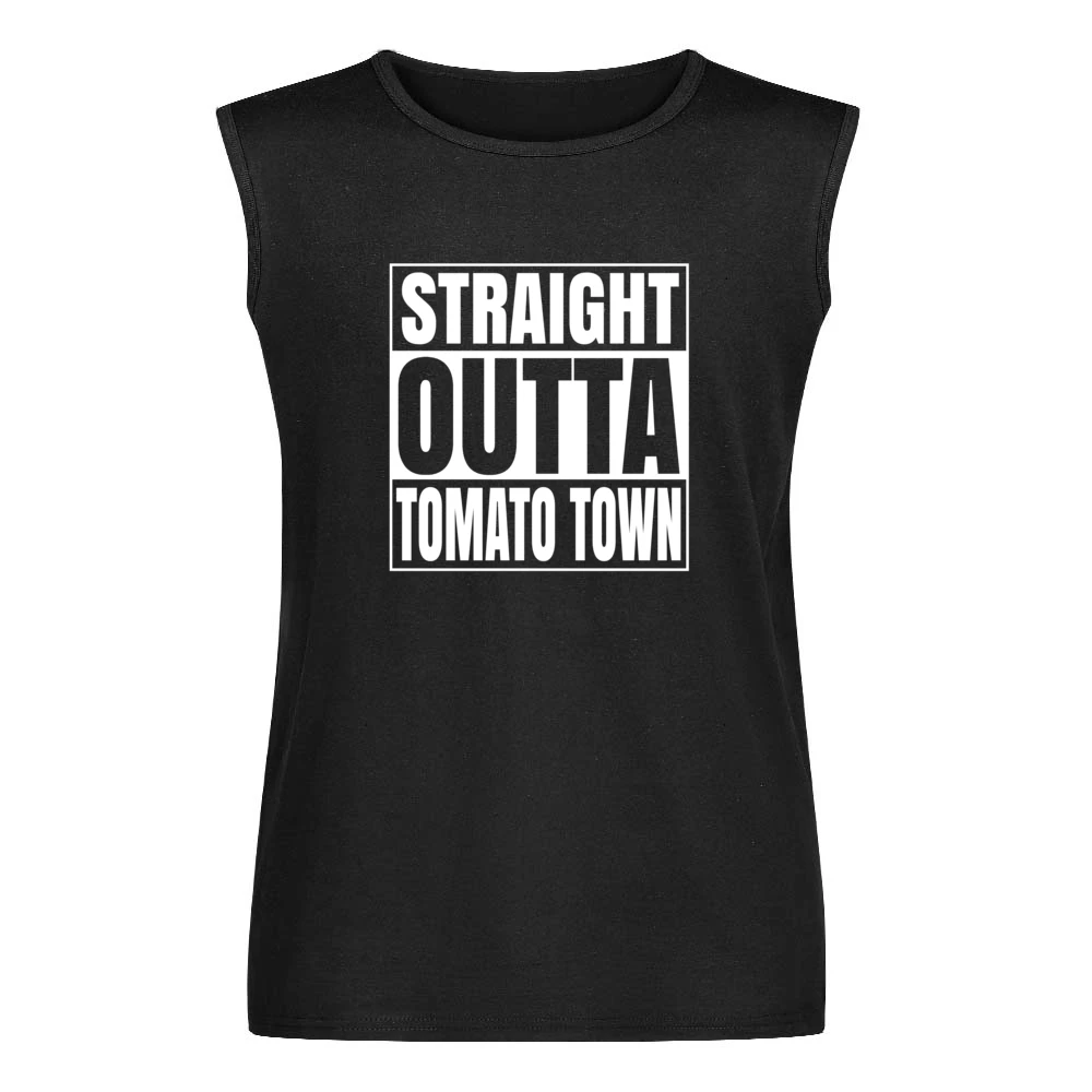 Straight Outta Tomato Town Fortnite Battle Royale Funny Video Game T S Men Sleeveless T-Shirt
