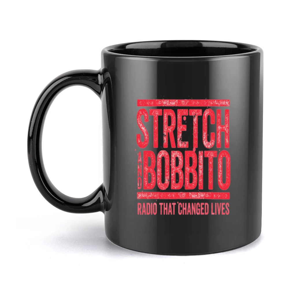 Strech and Bobbito Tshirt Black Mug