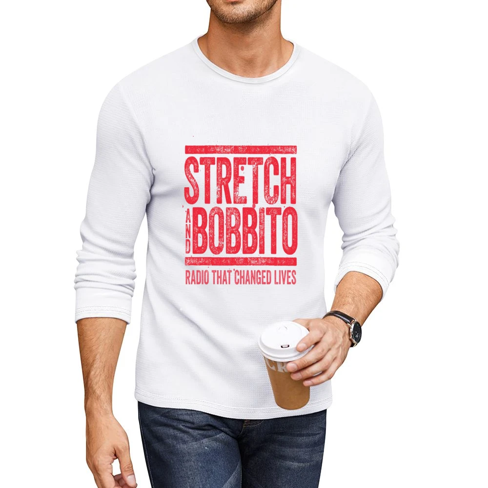 Strech and Bobbito Tshirt Men CrewNeck Long Sleeve T-Shirt