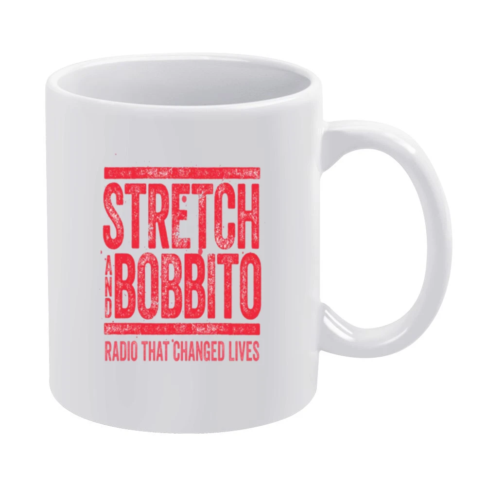 Strech and Bobbito Tshirt White Mug