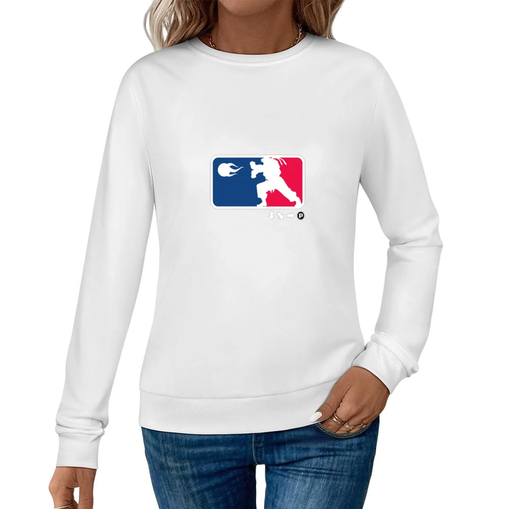 Street Fighter Fireball Tshirt Women Pullover Sweatshirt