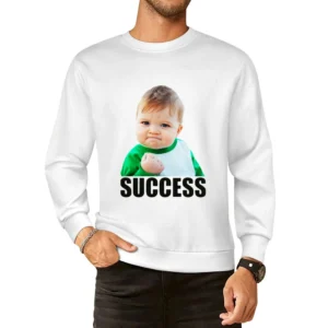 Success Kid Funny Popular Internet Meme Baby European Size Pullover Sweater