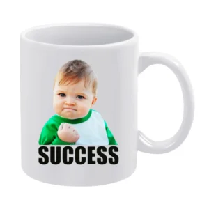 Success Kid Funny Popular Internet Meme Baby White Mug
