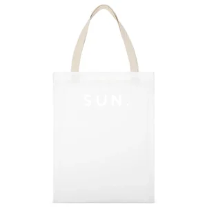 Sunday Fun Short Form Days Of The Week Popular Graphic White Canvas Tote Shopping Bag