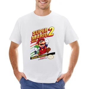 Super Mario Bros 2 Nes Nintendo Old School Retro Video Game Fan Distre Asian Size Men T-Shirt