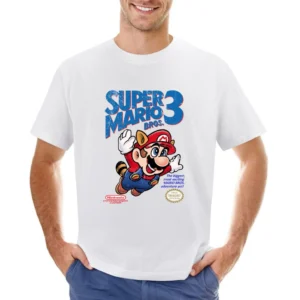 Super Mario Bros 3 Nes Nintendo Old School Retro Video Game Fan Distre Asian Size Men T-Shirt