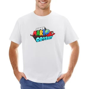 Super Mario Odyssey Nintendo Switch New Video Game Fan Asian Size Men T-Shirt