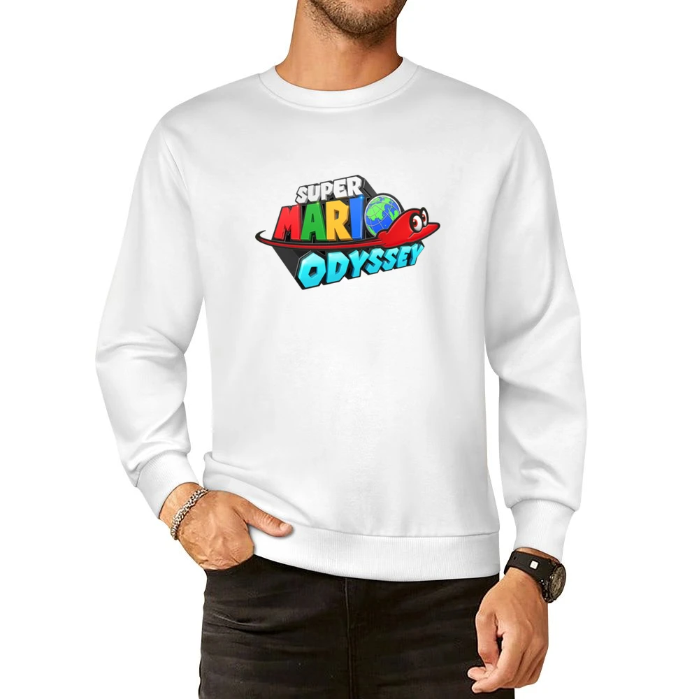 Super Mario Odyssey Nintendo Switch New Video Game Fan European Size Pullover Sweater