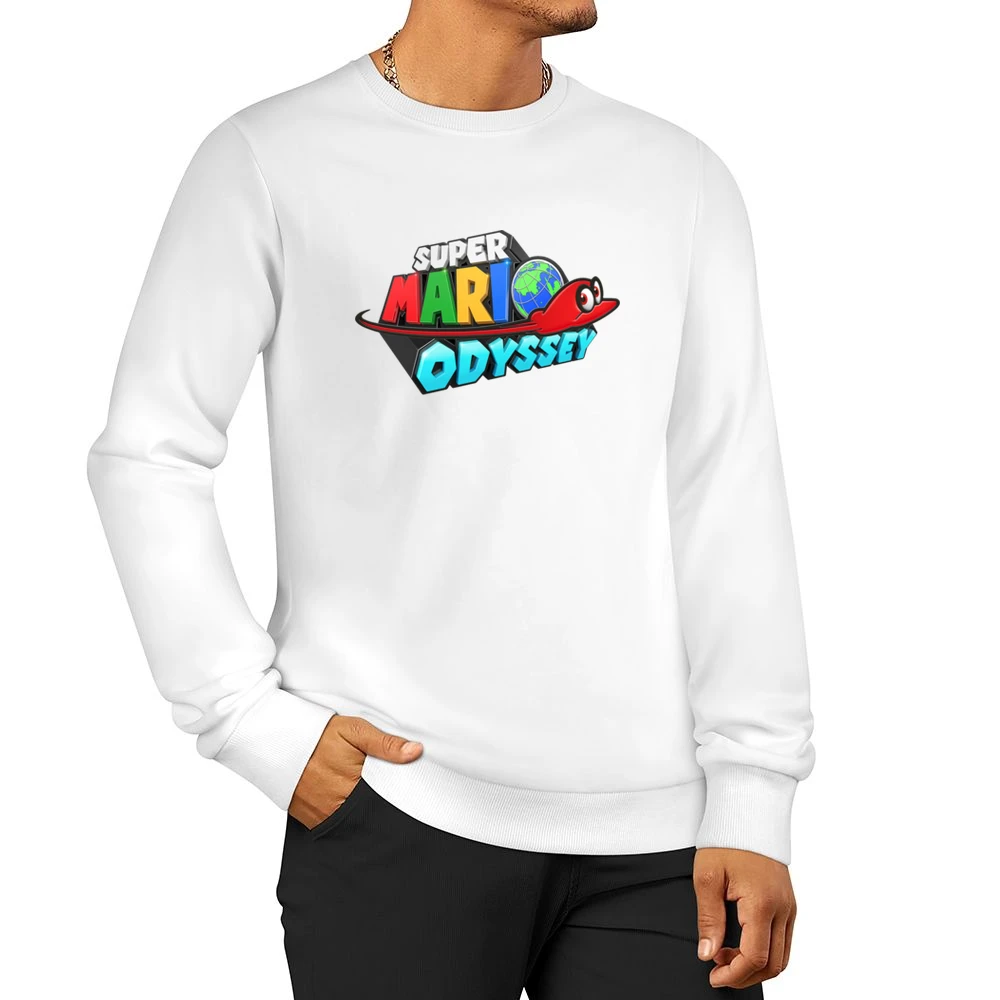 Super Mario Odyssey Nintendo Switch New Video Game Fan Men Pullover Sweatshirt
