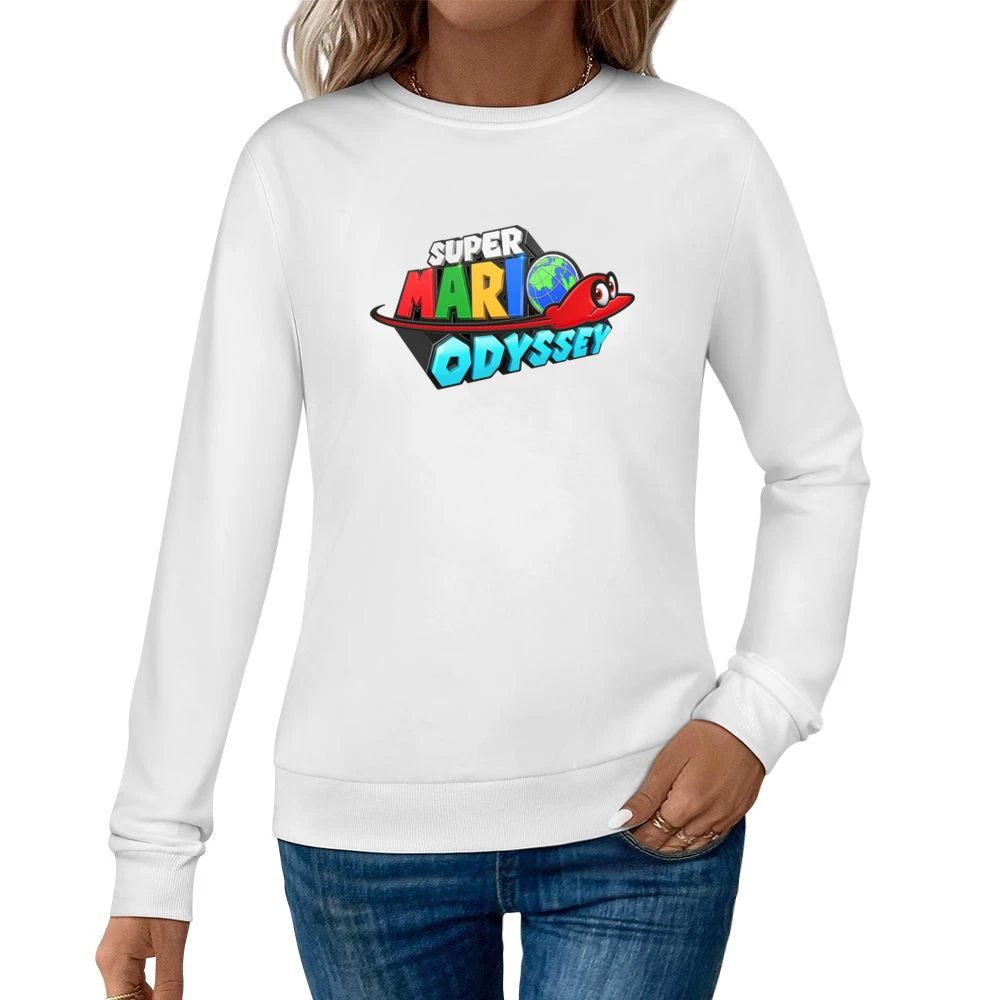 Super Mario Odyssey Nintendo Switch New Video Game Fan Women Pullover Sweatshirt