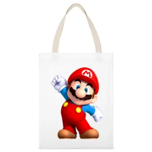 Super Mario Tshirt (all Styles And Colors Available) White Canvas Tote Shopping Bag