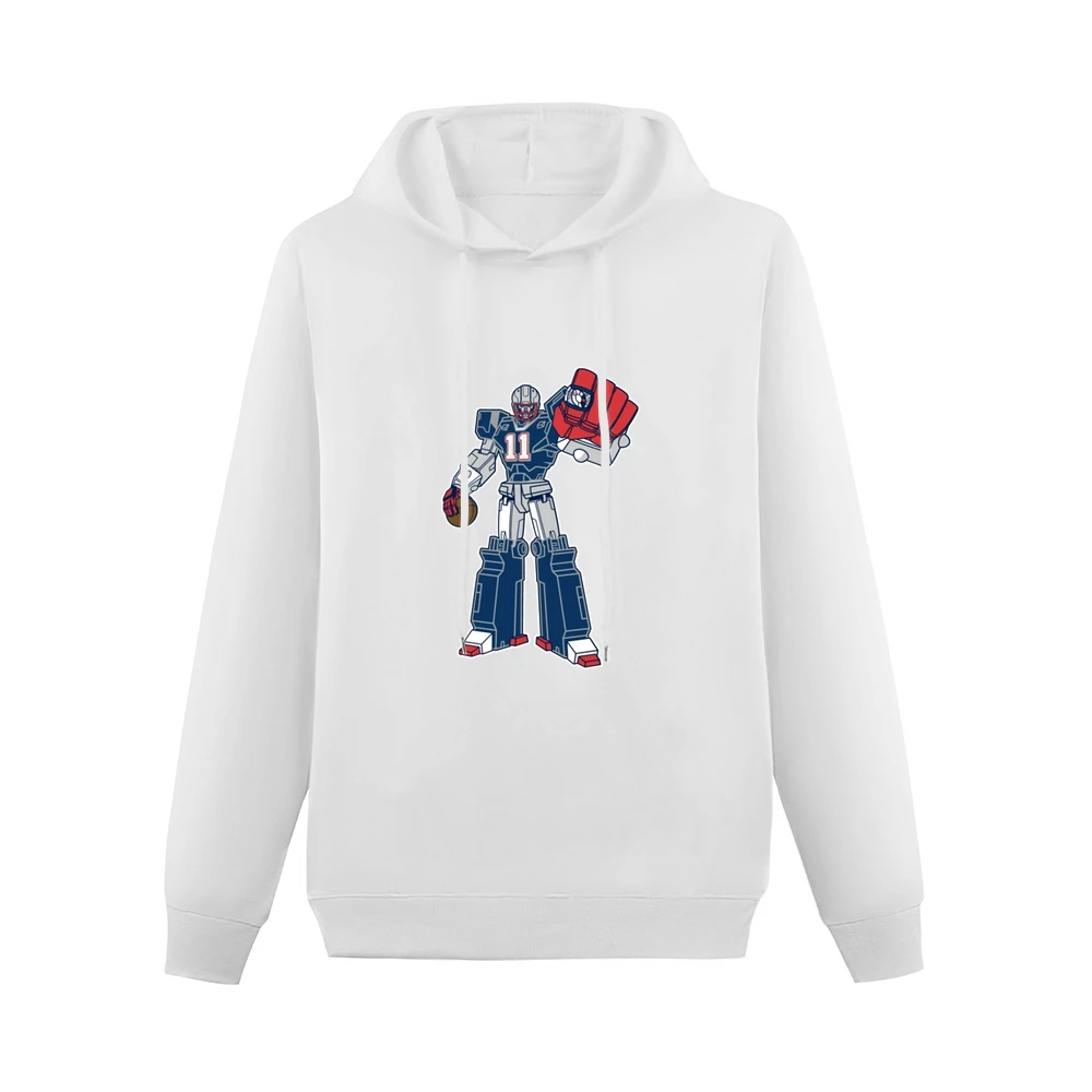 SuperTron Julian Edelman Fun New England Superbowl Football Graphic Fa Men Hoodie Without Pocket