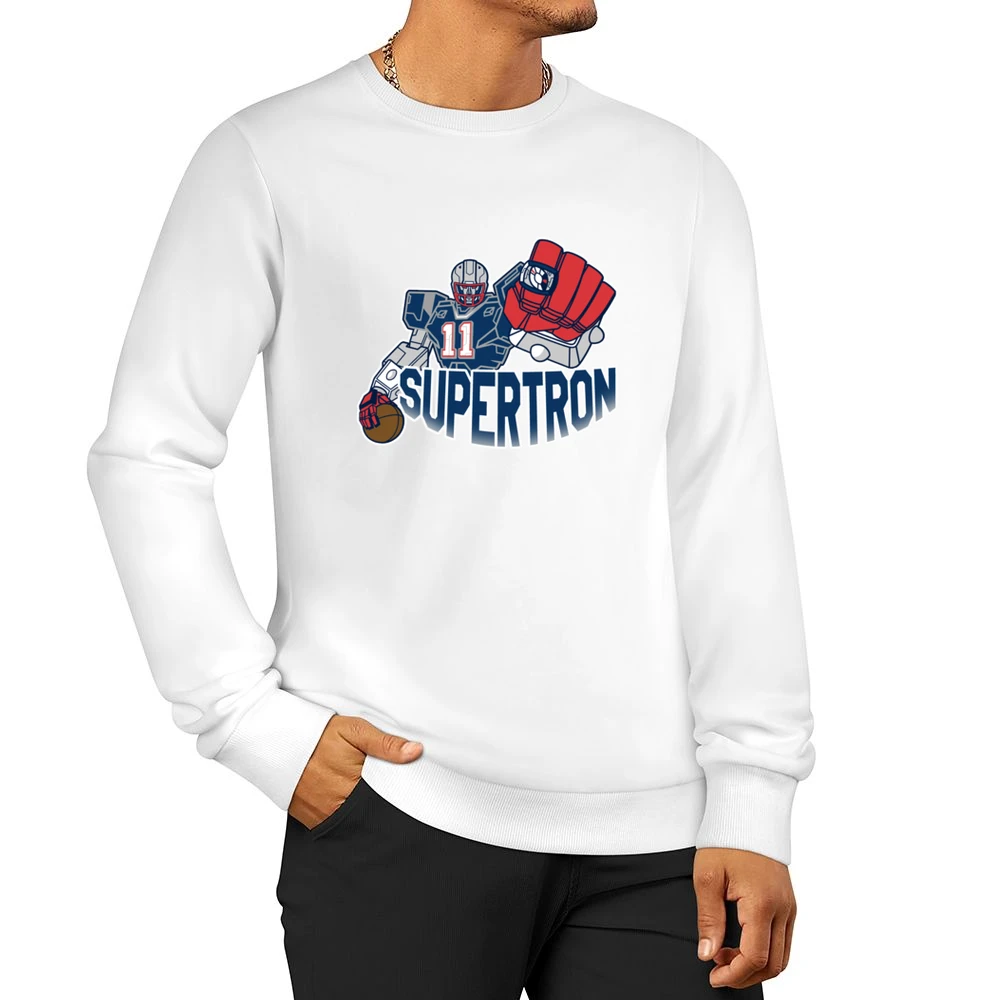 SuperTron Julian Edelman New England Optimus Prime Parody Football Gra Men Pullover Sweatshirt