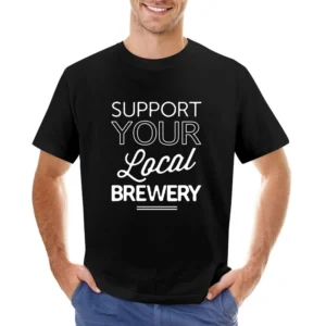 Support Your Local Brewery Fun Beer Graphic Asian Size Men T-Shirt
