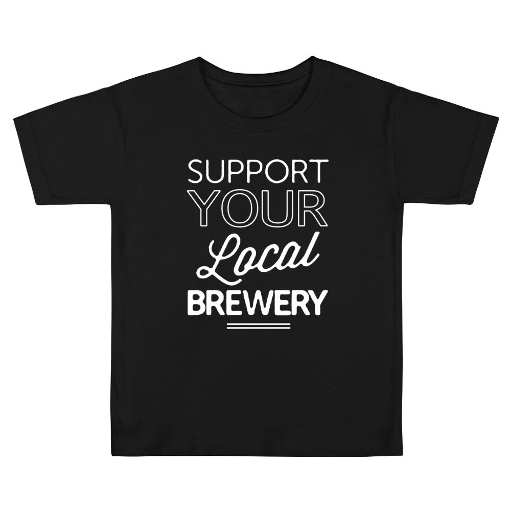 Support Your Local Brewery Fun Beer Graphic Kids Boys Girls T-Shirt