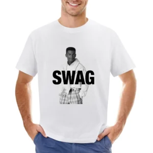 Swag Alfonso Ribeiro As Carlton Banks Funny Fresh Prince Of Bel Air Gr Asian Size Men T-Shirt