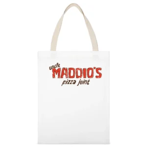 Taco Bell Fast Food Restaurant Distressed Look White Canvas Tote Shopping Bag