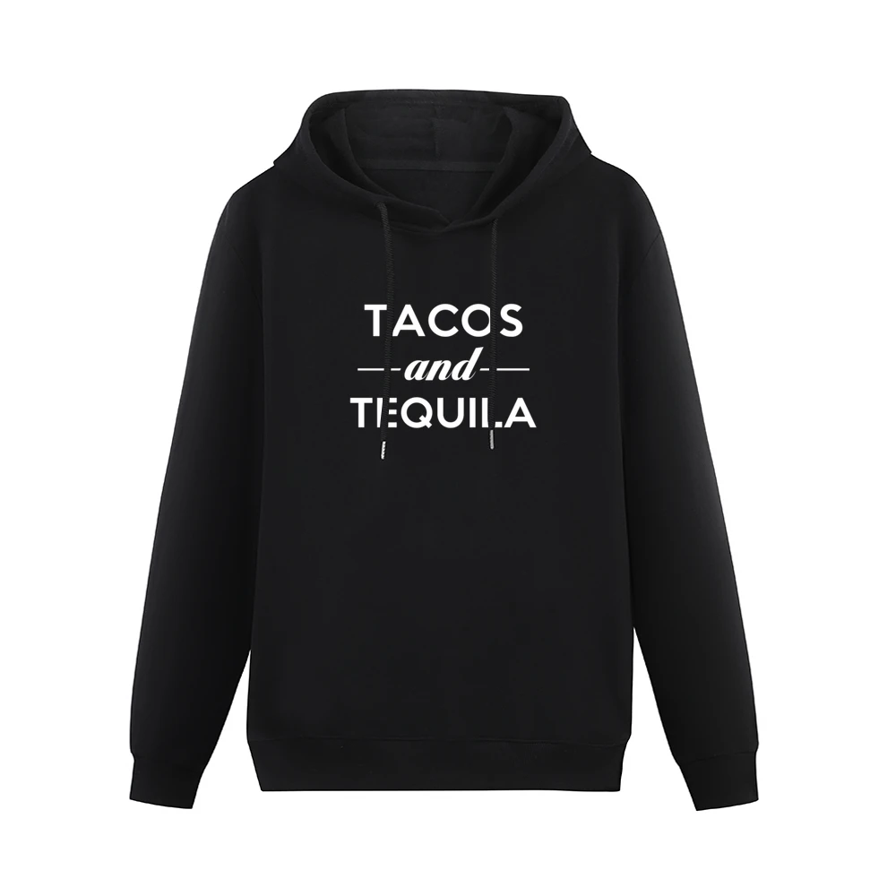 Tacos And Tequila Fun Popular Food Lover Graphic Men Hoodie Without Pocket