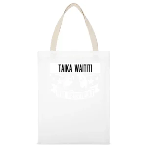Taika Waititi For President Funny New Zealand Movie Director White Canvas Tote Shopping Bag