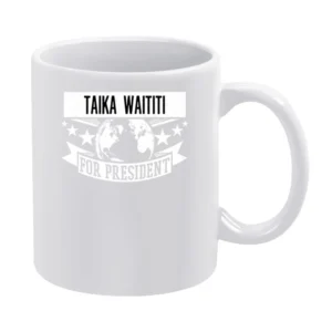 Taika Waititi For President Funny New Zealand Movie Director White Mug