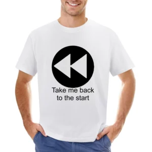 Take me back to the start - music player button Asian Size Men T-Shirt