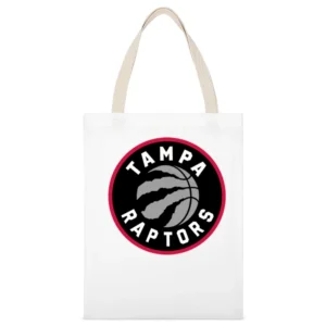 Tampa Raptors Toronto Basketball Fan Parody 2021 Season Grey White Canvas Tote Shopping Bag