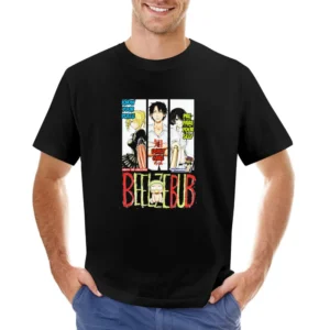 Tatsumi Oga Aoi Kunieda Hilda baby Beel beelzebub main characters mang Asian Size Men T-Shirt