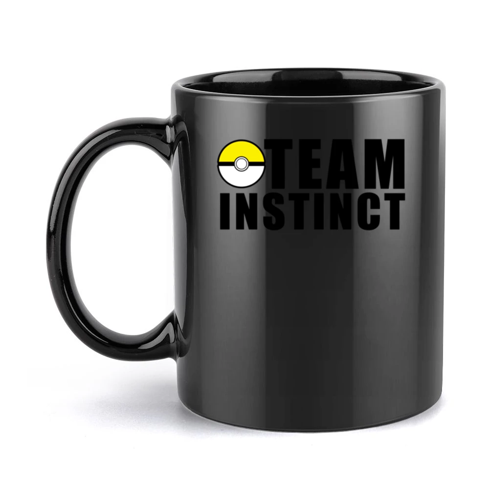 Team Instinct Pokemon Go Fun Graphic Game Apparel Black Mug