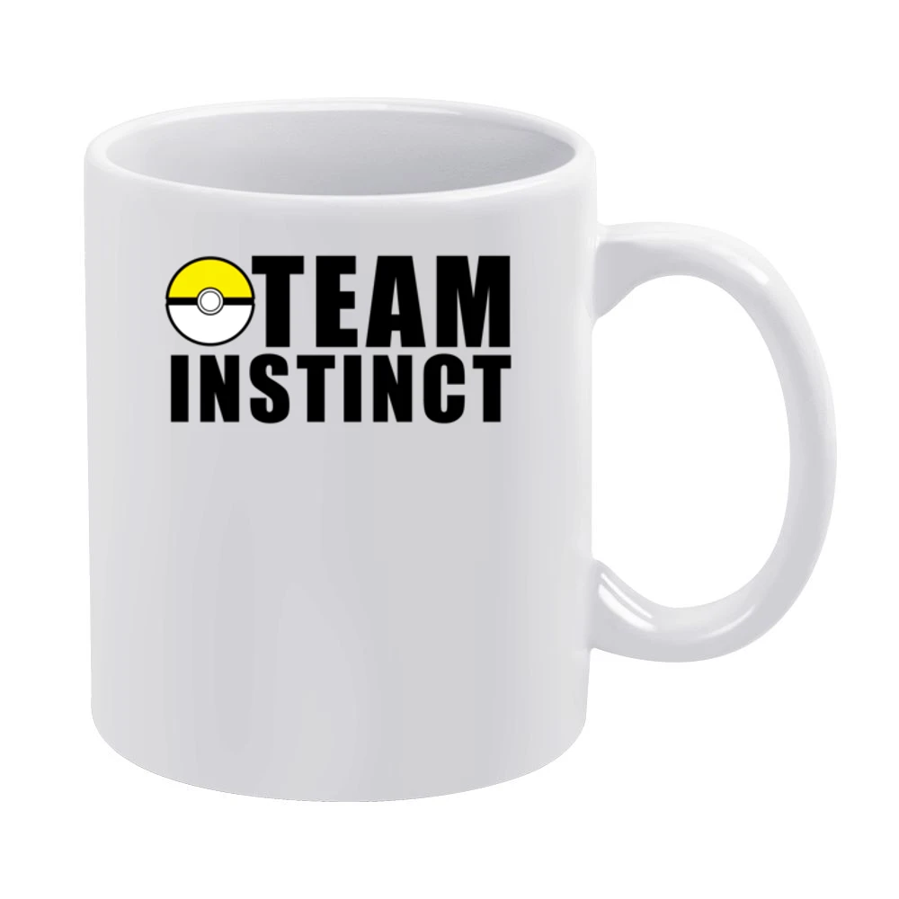 Team Instinct Pokemon Go Fun Graphic Game Apparel White Mug