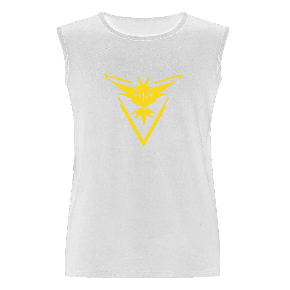 Team Instinct Pokemon Go Men Sleeveless T-Shirt