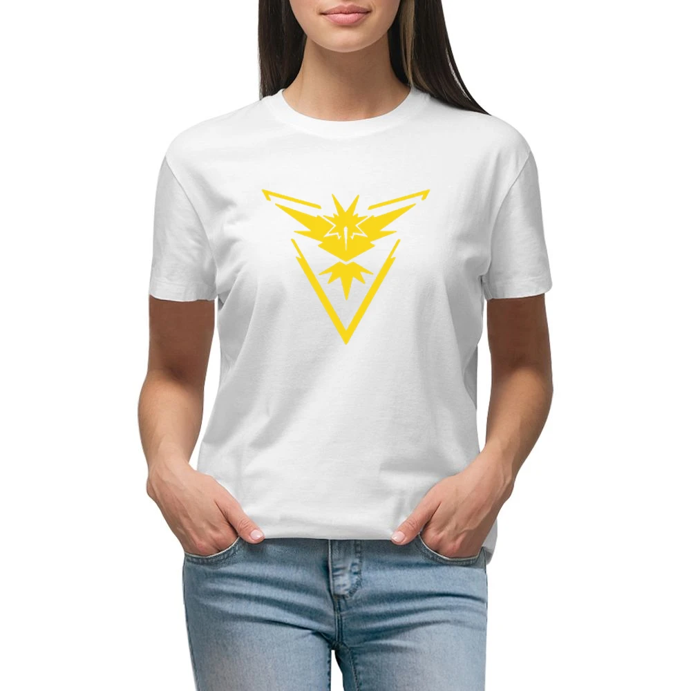 Team Instinct Pokemon Go Premium Women Ladies T-shirt
