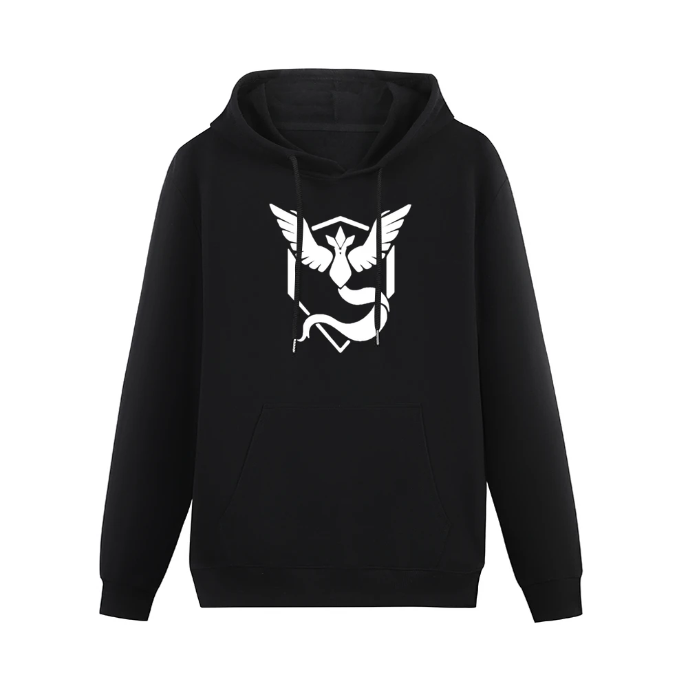 Team Mystic Logo Symbol Pokemon Go Fun Graphic Game Apparel Men Hoodie With Pocket