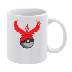 Team Valor Symbol Logo Pokeball Pokemon Go Fun Game Apparel White Mug