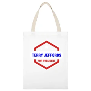 Terry Jeffords For President 2016 Brooklyn Nine-Nine TV Show White Canvas Tote Shopping Bag