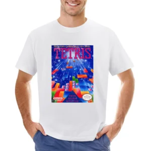 Tetris Nes Nintendo Old School Retro Video Game Fan Distressed Asian Size Men T-Shirt