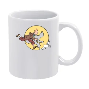 The Adventures Of Tintin Fun Popular Vintage Style Tv Show Graphic T S White Mug
