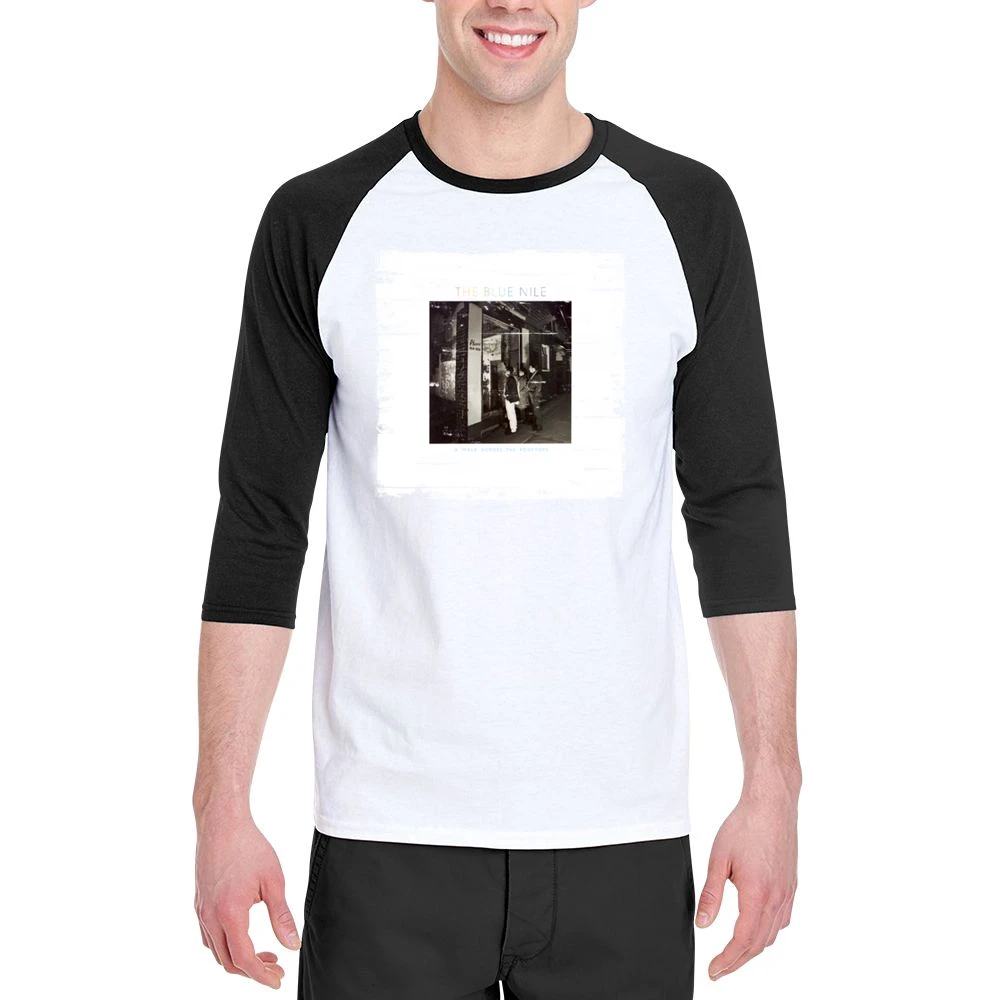 The Blue Nile A Walk Across The Rooftops Album Cover Distressed Image Men 3/4 Sleeve T-Shirt