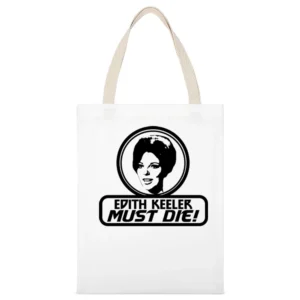 The City on the Edge of Forever Edith Keeler must Die Star Trek movie White Canvas Tote Shopping Bag
