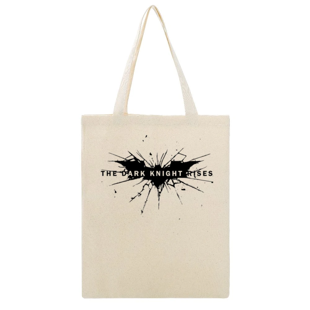 The Dark Night Rises - Batman Beige Canvas Tote Shopping Bag
