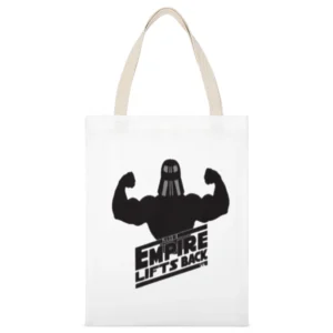The Empire Lifts Back Tshirt White Canvas Tote Shopping Bag