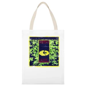 The Fall Slates Album Cover Distressed Image White Canvas Tote Shopping Bag