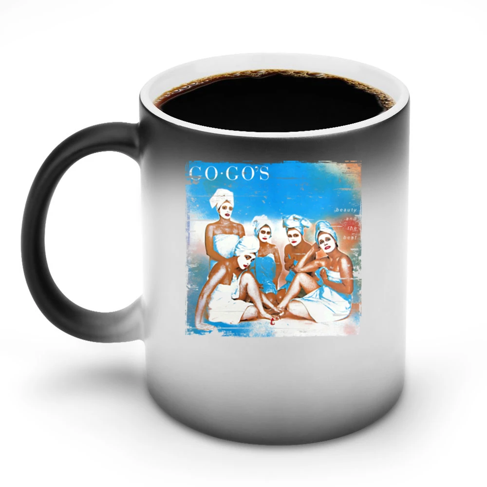 The Go Gos Beauty And The Beat Album Cover Distressed Image Discoloration Mug