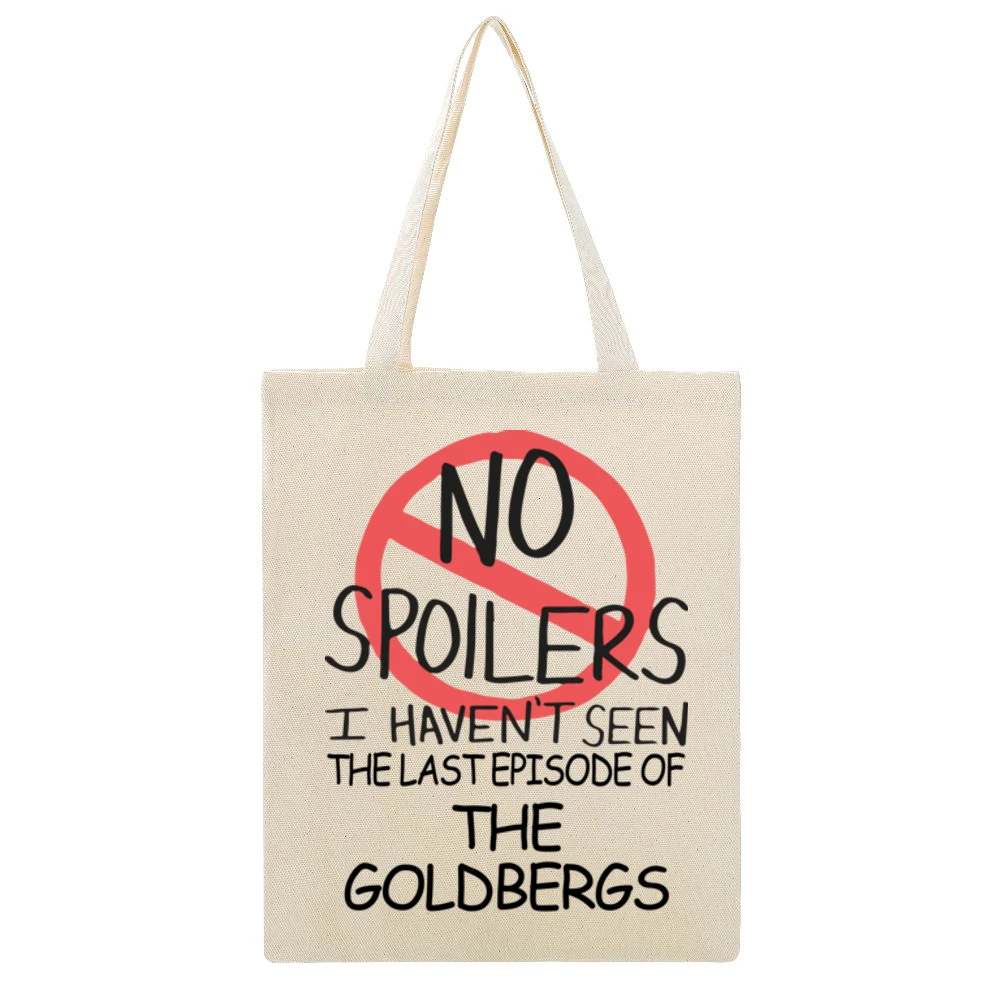 The Goldbergs No Spoilers Last Episode Tv Funny Beige Canvas Tote Shopping Bag