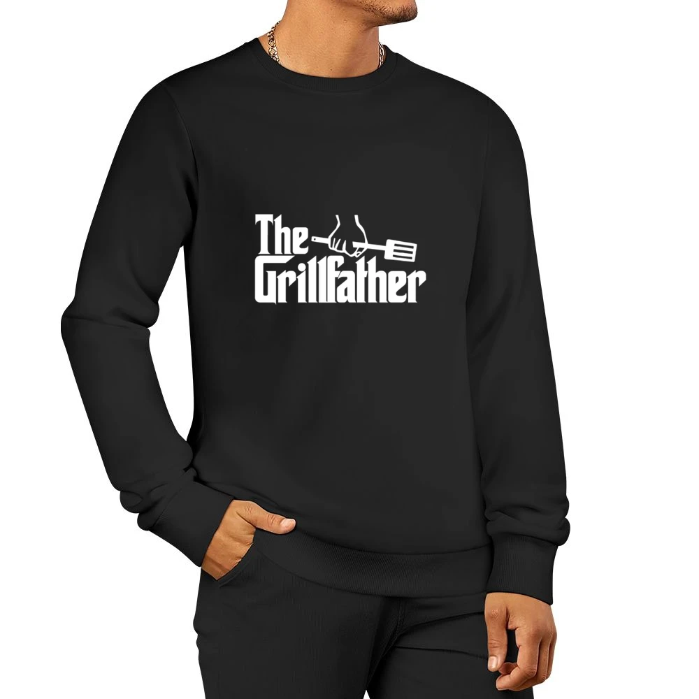 The Grill Father ( Can Add Name) Apron Men Pullover Sweatshirt