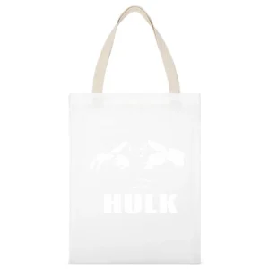 The Hulk Marvel Comics Dr Bruce Banner superhero fictional character White Canvas Tote Shopping Bag