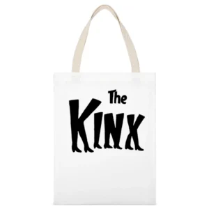 The Kink White Canvas Tote Shopping Bag