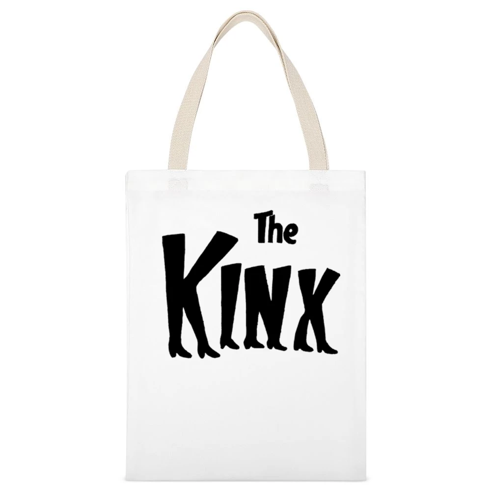 The Kink White Canvas Tote Shopping Bag