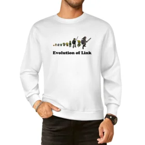The Legend Of Zelda Evolution of Link European Size Pullover Sweater
